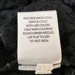 Pure Energy Womens Blouse Top Shirt Sheer Lace Ruffled Pullover Black Size 4 Photo 8