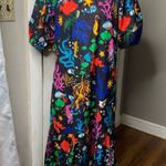 American Vintage Vintage 60s Tropicana Originals Hawaiian black tropical ocean maxi dress size 12 Photo 1