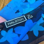 Jones New York Halston & Silk Scarf Bundle Blue Ombre Floral & Tulip Butterfly Photo 4