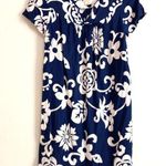 Waltah Clarke's S Original MuuMuu Japanese Hawaiian Dress Vintage Blue Photo 0