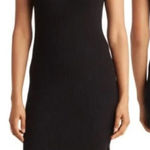 Magaschoni Black Ribbed Bodycon Midi Dress Photo 0