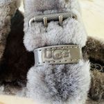 UGG  AUSTRALIA Grey Fuzz Yeah Slide Slippers - US 7 Photo 3