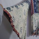 Angie Bohemian Western Print Wide Bell Sleeves Festival Women's Top Size M Photo 2