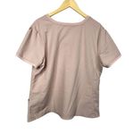Jaanuu ‎ Scrub Top Short sleeve Pink J96242 3 pocket Sweetheart Neck Size 1X Photo 1