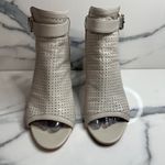 Sam Edelman  Women's Gray Leather Emmie Sandals Sz 10 Block Heel Festival Boho Photo 1