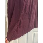 Habitat Asymmetrical Dress Sz LG Wine Lagenlook Pointed Hem 3/4 Sleeve Oversized Photo 4