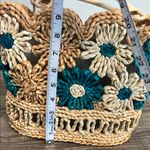 Haute Hippie  | Teal Floral Tote Bag Photo 9