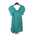 Avenue Cameron off shoulder ditsy floral dress SIZE 18 TURQOUISE A LINE Photo 1