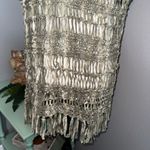 Chico's Chico’s Sage Green Vest GUC Fringe Size 1 Medium Cover Up Shrug Boho Western Photo 7