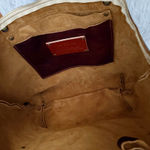 PORTLAND LEATHER | Zipper Cinnamon Bear Red Brown Tan Handles Tandles | Large Photo 6