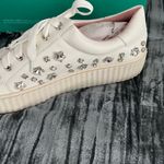 Women's White Embellished Sneakers by Lauren Lorraine Size 10 Photo 3
