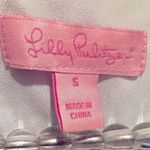 Lilly Pulitzer JULIANNA CHASING TAILS BLUE WHITE BEADED TUNIC DRESS S Photo 8