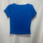 Live in the Moment  Scooped Neck Silky Cropped Top Women’s medium Short Sleeve Photo 2