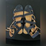 Frye  BLAIR SIDE WOMENS BLUE BROWN SUEDE GLADIATOR SANDALS SHOES SZ 7.5 Photo 6