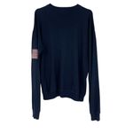 Brandy Melville Newport Navy Blue Crewneck Sweatshirt USA Flag One Size Photo 1