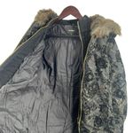 Desigual Parka 4 Black Gold Puffy Sweater Inset Hood Faux Fur New US 4 Photo 4