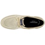 Sperry Top Sider 6.5 Pier Boat Champagne Gold Sparkles Canvas Slip On Sneakers Photo 4