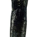 Vintage Black Silver Semi Sheer Nightgown Lingerie Size undefined Photo 0