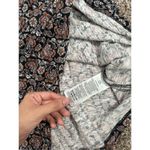 Boden Knot Front Jersey Midi Dress Black Block Paisley Ruched Tie Side Womens 12 Photo 7