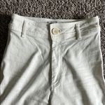 ZARA high waisted wide leg cream denim pants Photo 1