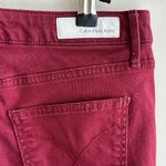 Calvin Klein Jeans  Red/Burgundy Skinny Ankle Pants, Size 8 Photo 11