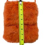 wilson's leather Wilson Leather: Maxima Small Rabbit Fur Crossbody Purse in Orange Photo 9