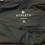 Athleta black torpedo shorts with neon piping and snakeskin print accent size XL Photo 5