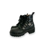 Vintage Y2K Harley Davidson Chunky Leather Lave Up Riding Moto Boots Women's sz Black Size 7 Photo 1