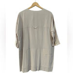 Diane Von Furstenberg ‎ Short Sleeve Tunic Top/Dress. 100% Silk,Tan Khaki. Sz 14 Photo 2