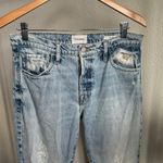frame denim Frame Le Slouch Straight Leg Distressed Bluejay Rips Denim Jeans Size 27 Photo 4