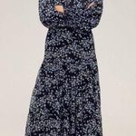 Mango NWT Floral Print Flowy Blouse Puffed Sleeves with Elastic Cuffs Size 2 Photo 1