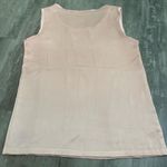 None Satin Tank Top Blouse Pink Size Small Photo 1