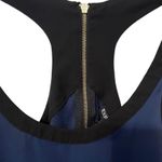 EXPRESS  Racerback Zipper Tank Top Blue & Black with Gold Zipper Size Small Photo 4