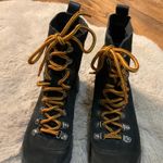 Urban Outfitters  Boots Size 8 Black Blair Suede Hiker Biker Moto Lace Up Lug Sol Photo 5