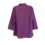 Foxcroft  For Appleseed’s Wrinkle  free 3/4 Sleeve Button Down Shirt Sz 12 Photo 1