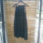 BCBG MaxAzria M Black Lapis Chiffon Tank Dress Photo 3