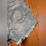 We The Free Free People  Curvy Vintage High Rise Distressed Denim Shorts Size 28‎ Photo 11