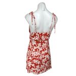 Sweet Pot Red White Floral Sleeveless Tie Strap Cami Camisole Mini Tank Dress 10 Photo 3