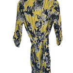Anthropologie Elevenses Somerset Romper Yelow Gray Floral Size Small Summer Photo 2