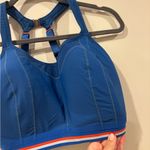 Panache  Womens Medium Control Wire-Free Racerback Sports Bra Retro Blue size 38F Photo 2