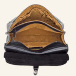 Patricia Nash ‎ Black Leather London Saddle Bag Heritage Crossbody Authentic Photo 15