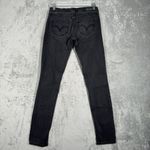 Levi's 524 Jeans Juniors 3 26" Washed Black Distress Skinny Everyday Basic Casual Photo 2