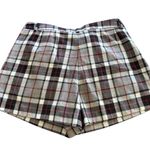 Uniqlo Wool Blend Plaid Check High Waisted Short Sz 8 Gray Black Casual Photo 3
