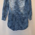 American Eagle  Outfitters blue floral denim long sleeve mini dress Photo 6