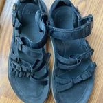 Teva  Black Women Sandals Velcro Size 8 Summer Footwear Shoes Casual Good Photo 0
