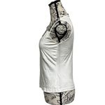 Mexx Cropped Ivory Blouse Sequin Ethereal Preppy Coastal Capsule Beachy Boho XS White Photo 2