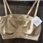 Seamless Tan Bandeau Bra Size XL Photo 4
