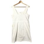 J.Crew White Scoopneck Button Front Denim Mini Dress 8 Photo 2