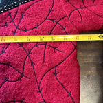 Icelandic Designs Wool Jacket Sweater Holiday Winter M Knit Black Red Vintage Size M Photo 8