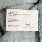 AG Adriano Goldschmied NWT AG Jeans The Shannon Top Chambray Blue Fringe Sleeve Blouse Size Small NEW Photo 12